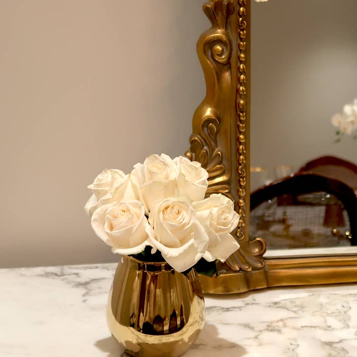 VIVIENCE - Wholesale Vase - Polished Gold Bud Vase