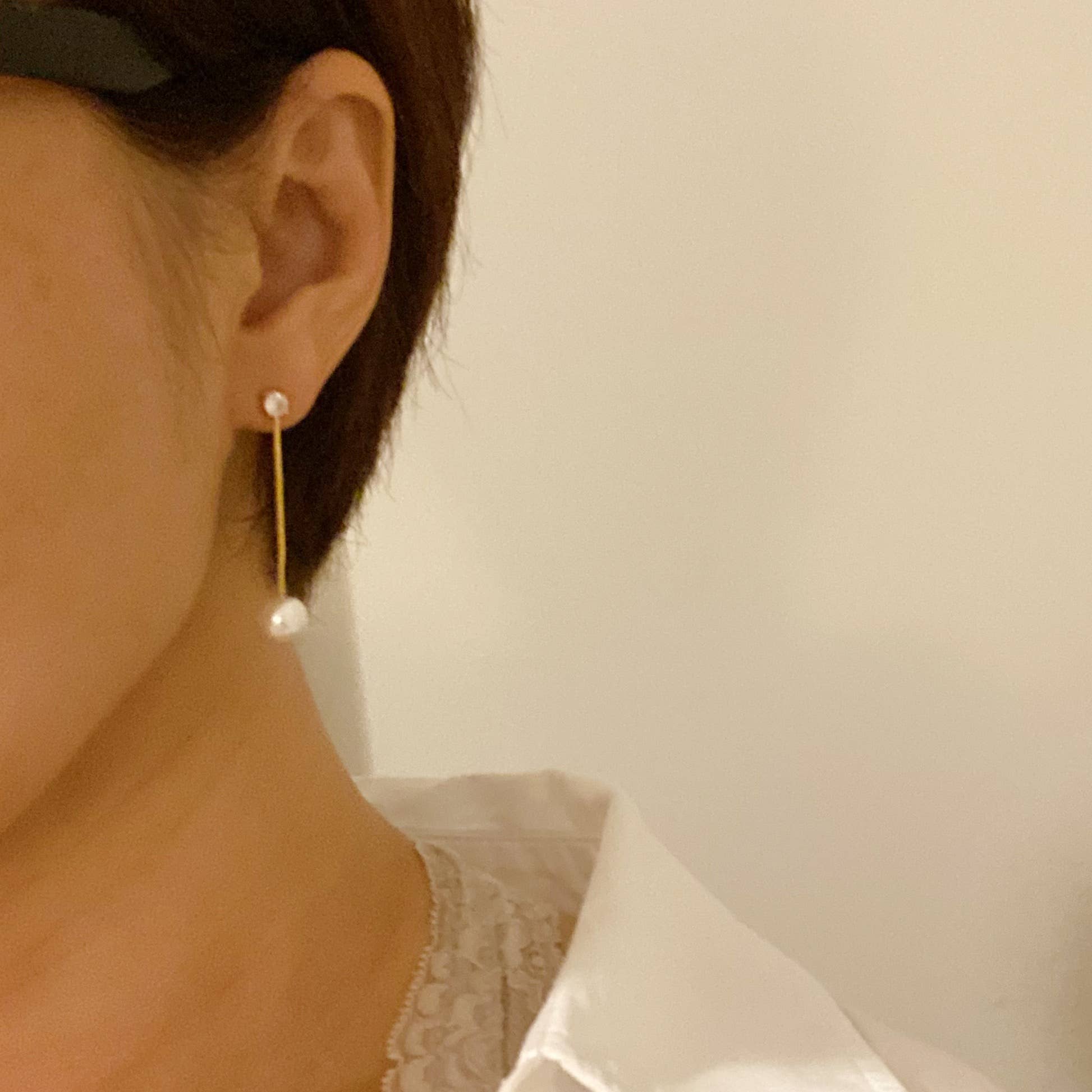 Ellison+Young - Wholesale Dangle Earrings - Dangling Pearl Earring4