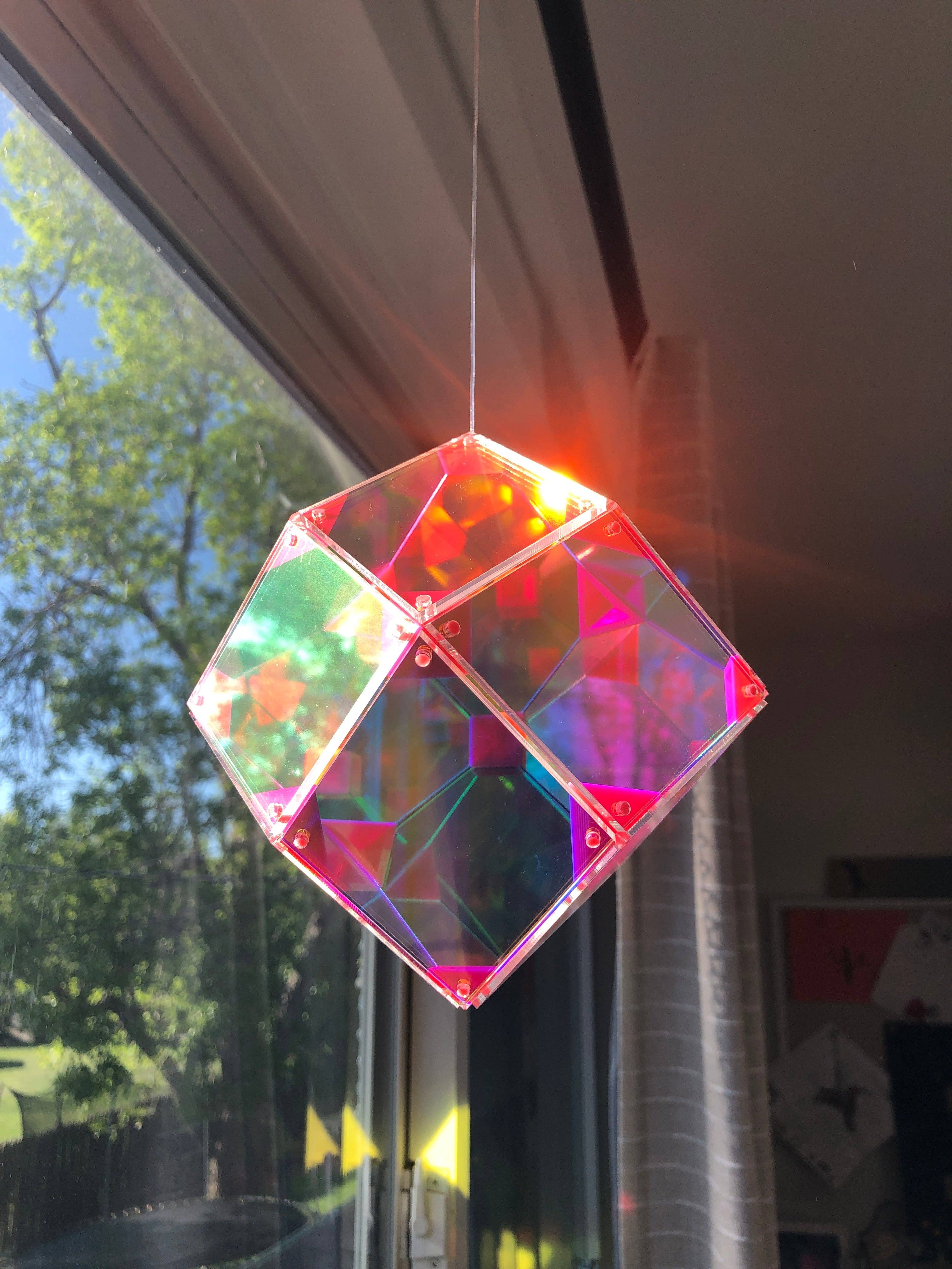 So Very Lovely - Wholesale Suncatcher - Iridescent Rhombic Dodecahedron Light Catcher2