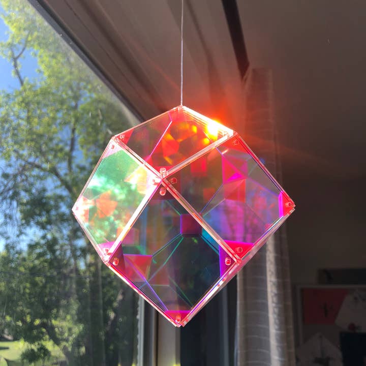 So Very Lovely - Wholesale Suncatcher - Iridescent Rhombic Dodecahedron Light Catcher2
