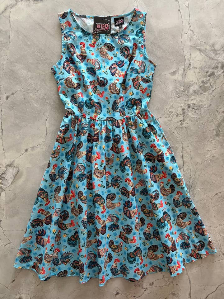 Chicken Vintage Dress for wholesale by Retrolicious