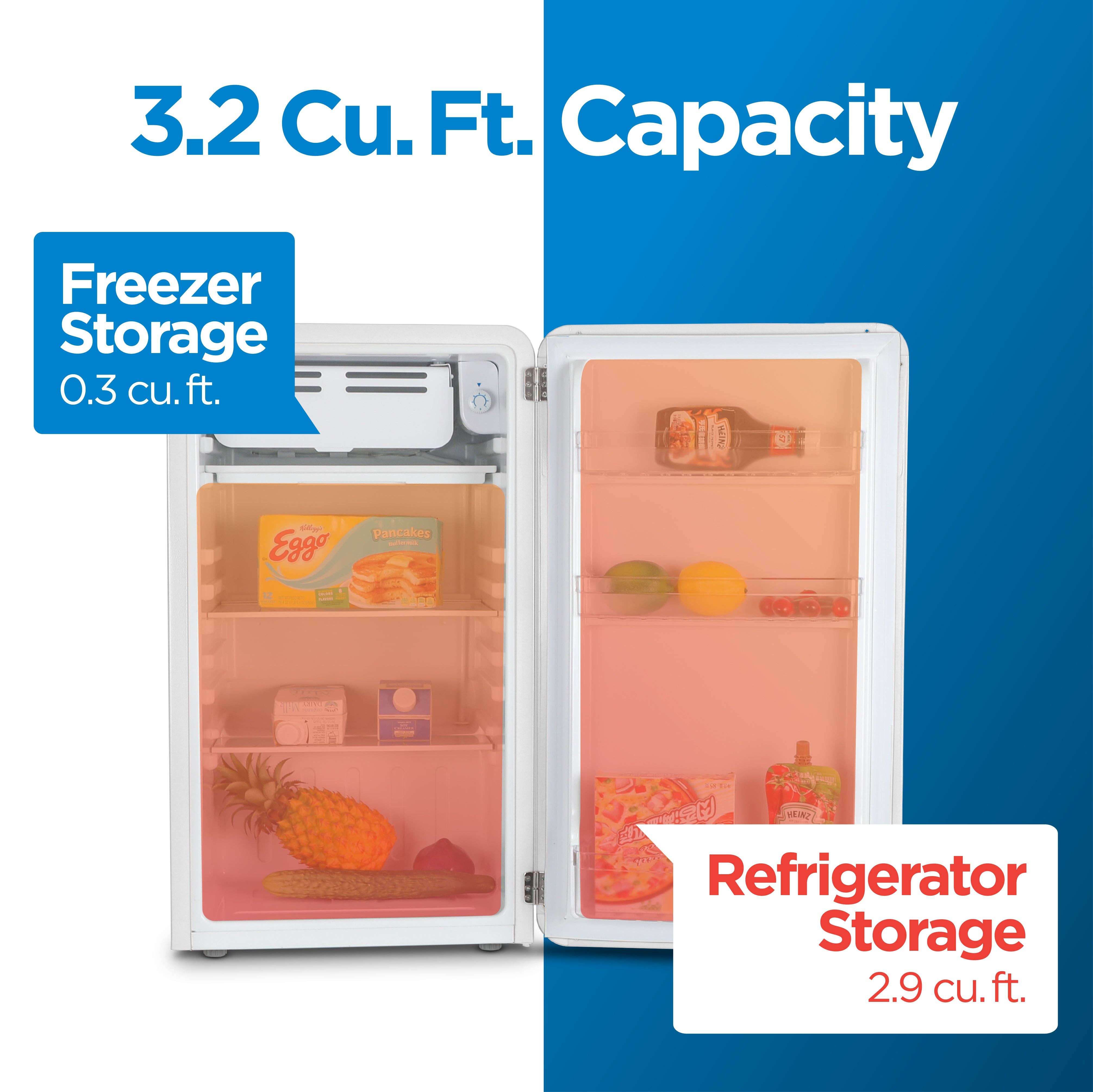 Equity Brands - Wholesale Portable/Mini Fridge - Commercial Cool Retro Refrigerator 3.2 Cu. Ft., White1