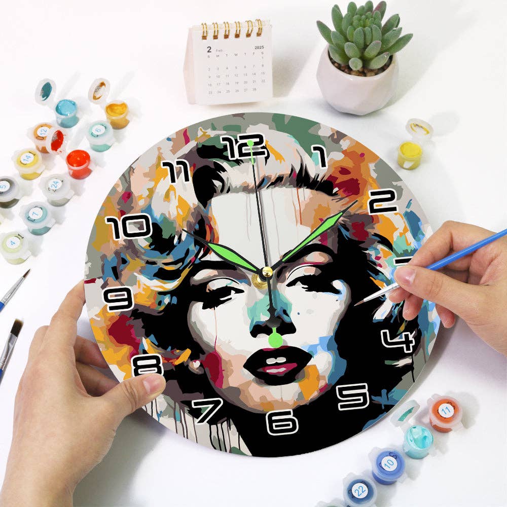 Paint Your Numbers - Wholesale DIY Craft Kit - Paint the Moment – Pop Icon Clock Kit23