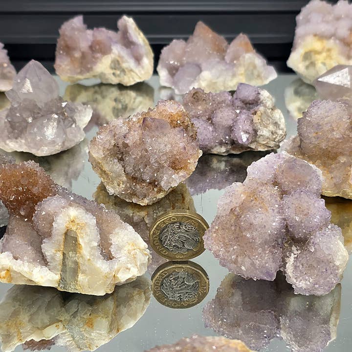 Distinction Crystals - Wholesale Spiritual stone/crystal - Spirit Amethyst / Cactus Quartz 50-100g3