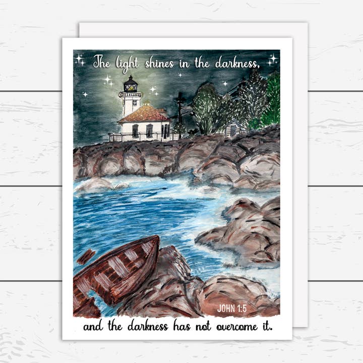 God's Light Card for wholesale by Snorty Morty Designs