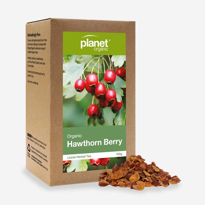 Hawthorn Berry Loose Herbal Tea for wholesale by Planet Organic