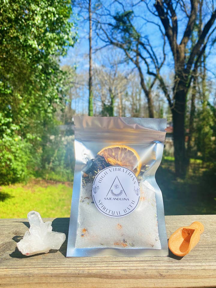High Vibrations Spiritual Bath for wholesale by Saje and Luna