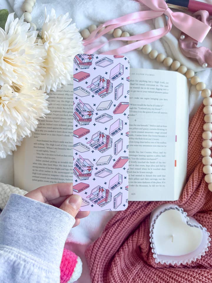Dark Romance Bookstack Bookmark | Trendy Bookmarks | Cute Bookmarks for wholesale by Bumblebry Designs