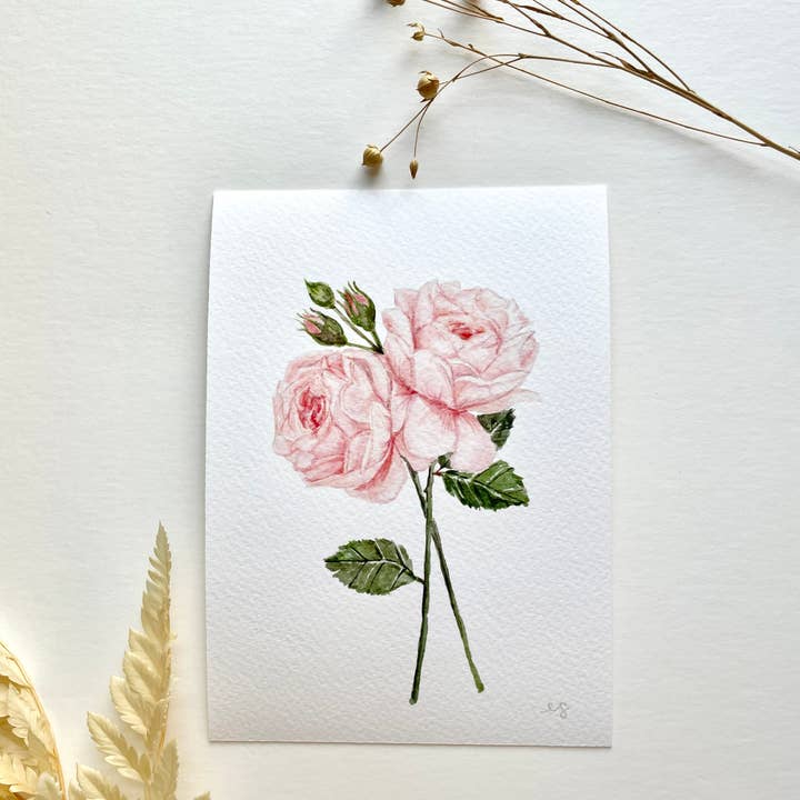 Ellen Schaefer Art - Wholesale Art Print - Rose, June Birth Flower Fine Art Print