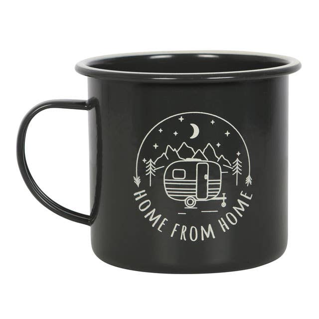 Home from Home Enamel Camping Mug for wholesale by Something Different Wholesale