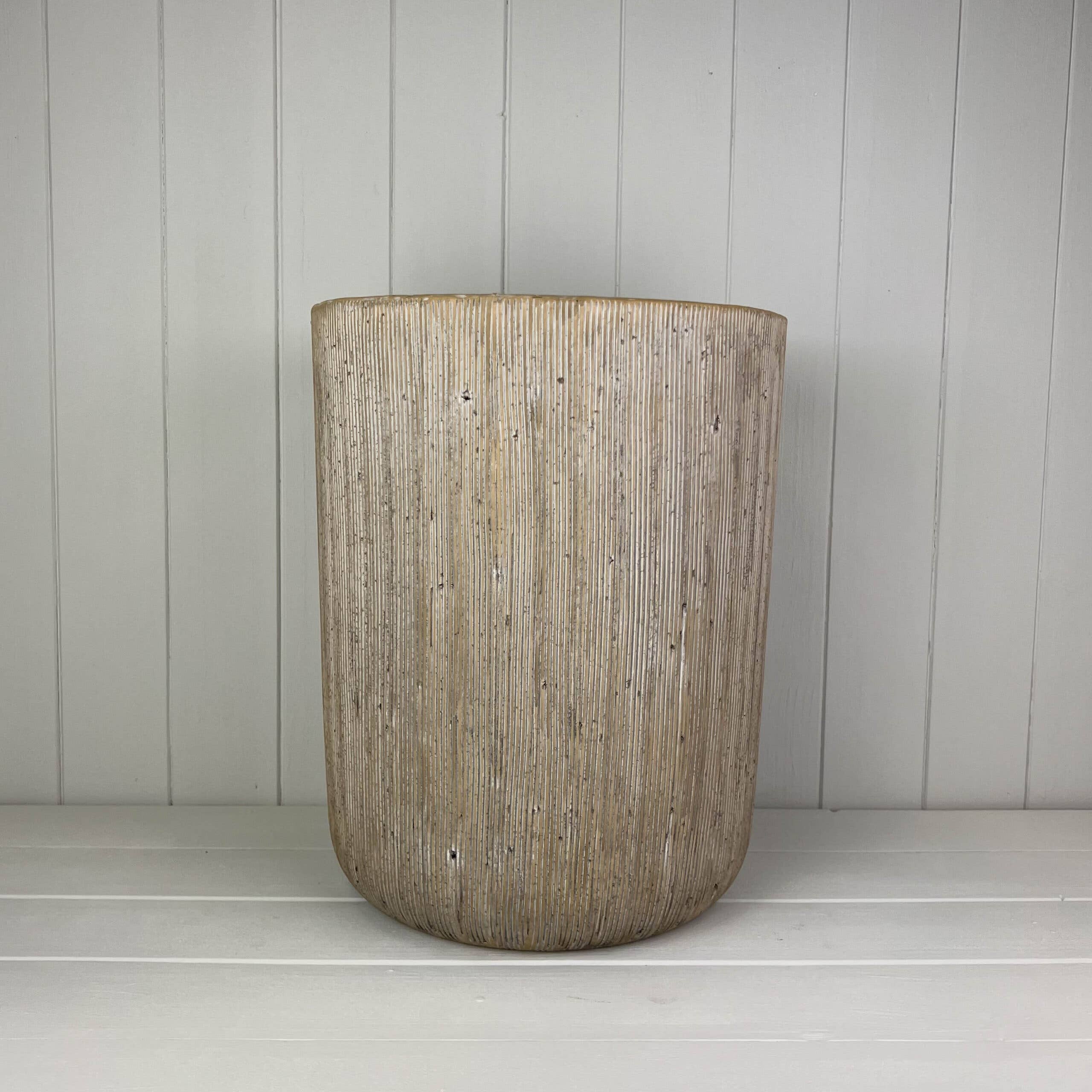 Satchville - Vente Vases - Vase Cylindrique en Pierre de Galets0
