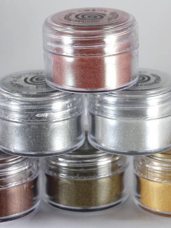 Poudre à embosser métallique Cosmic Shimmer pour la vente par Ecstasy Crafts Distributing