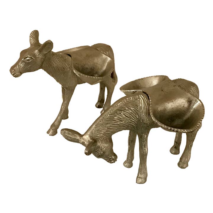 Wilco Home – wholesale Decorative plate/dish/bowl – Set/2 Donkey Figures with Side Saddle Serving Dishes9