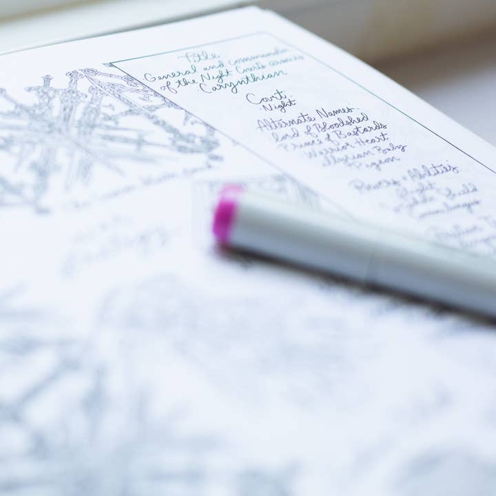 Liz Deleo - Full Time Side Hustle - Wholesale Coloring & Activity Book - Adult - The A Court of Thorns and Roses Adult Coloring Book8