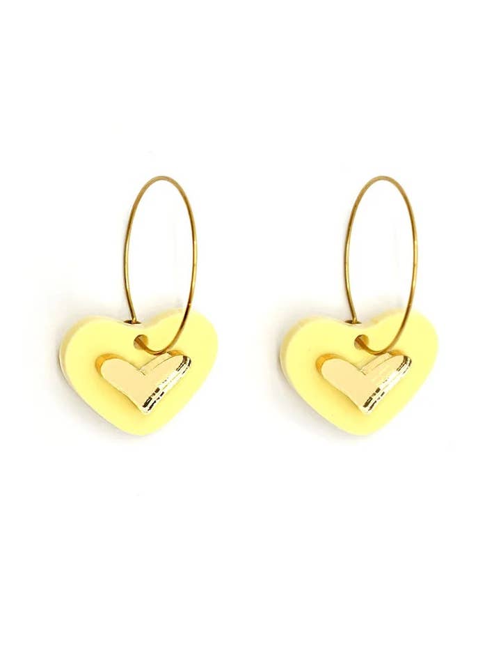 Små gule hjerter for engroshandel hos Dash of Gold