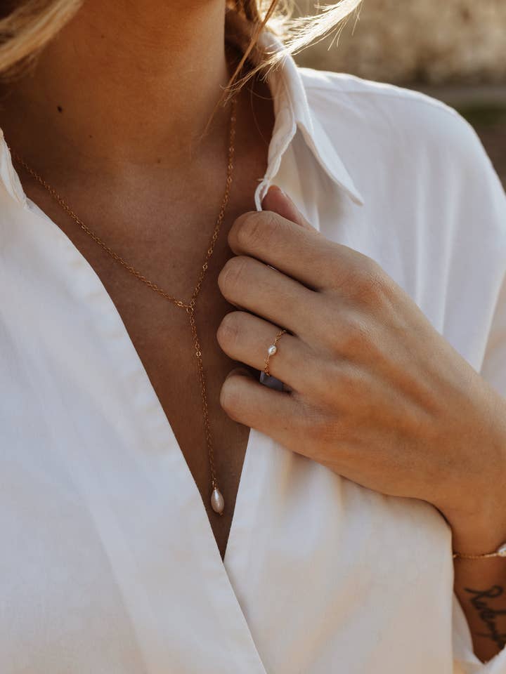 Stropdas Ketting Mijn Pareltje voor wholesale door Joia Bijou