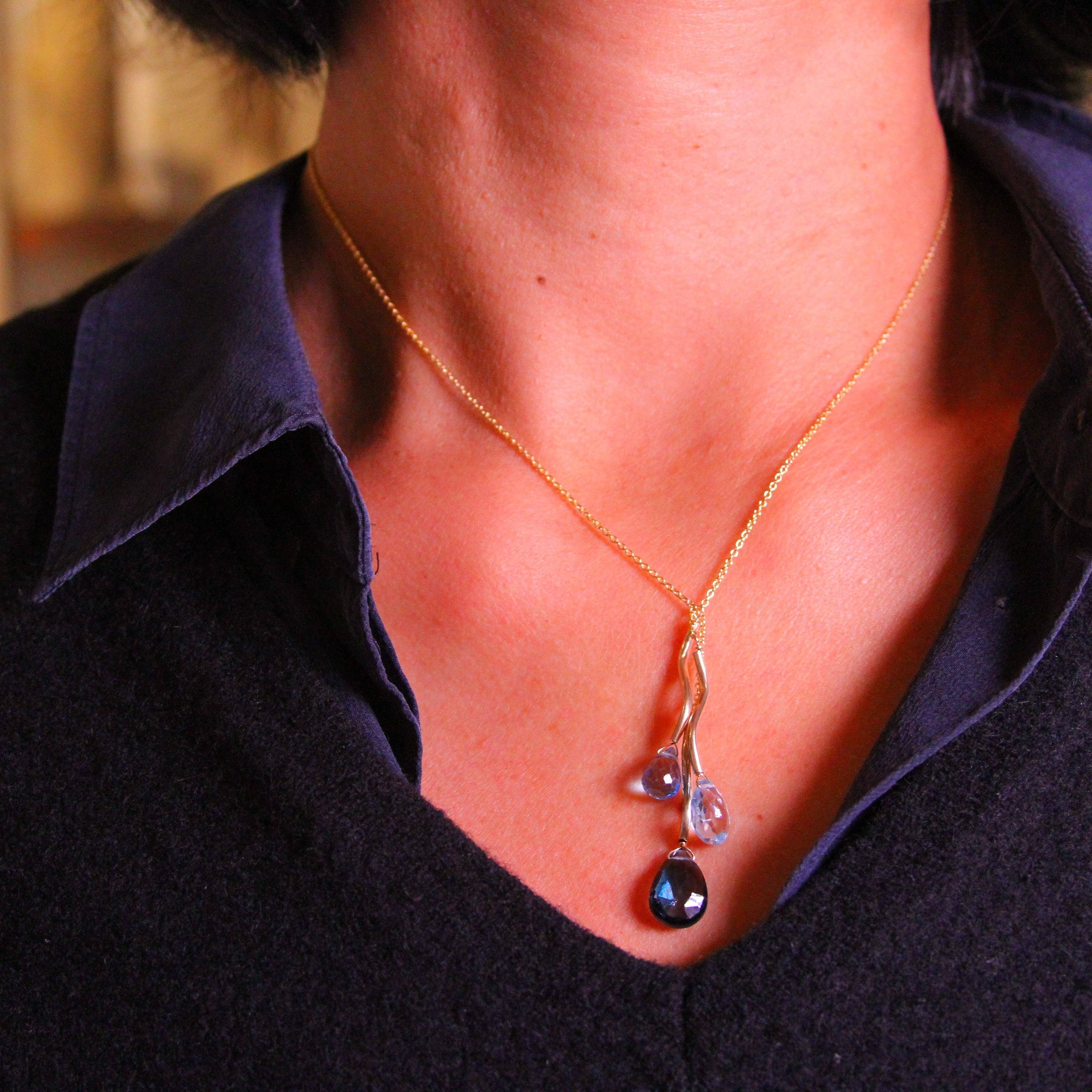 Sky Blue Topaz Carnival Necklace for wholesale on Faire0