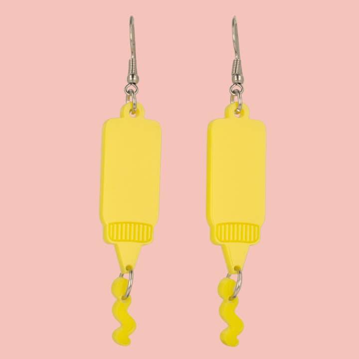 Senap örhängen för wholesale av Sour Cherry