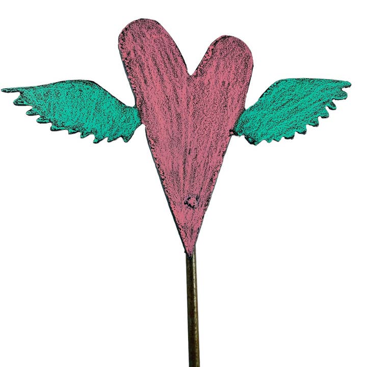 Whimsies - Wholesale Garden/Lawn Stake - Heart Plant Stake whimsical garden hippie gypsy teen peace