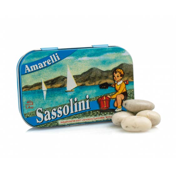 SASSOLINI LAKRITS GODISLÅDA - 40g x12 för wholesale av ADG Diffusion