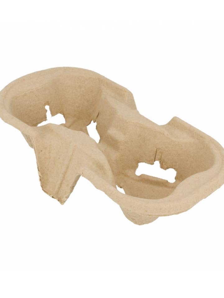 Suporte para 2 copos 21 x 10,5 cm - Pacote com 100 unidades por atacado de Gradisco