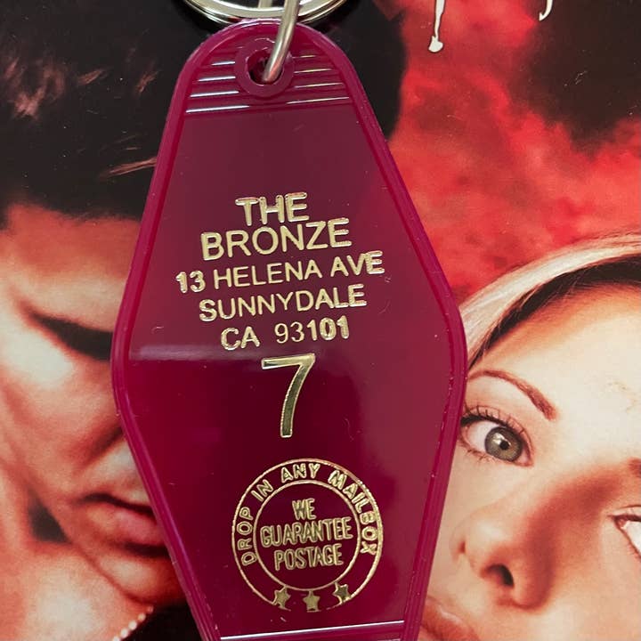 Motel Key Fob - The Bronze (Buffy) for wholesale by The 3 Sisters Design Co.