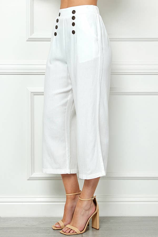 Veracci - Venta al por mayor Pantalones - Mujer - Pantalones cortos marineros de lino3