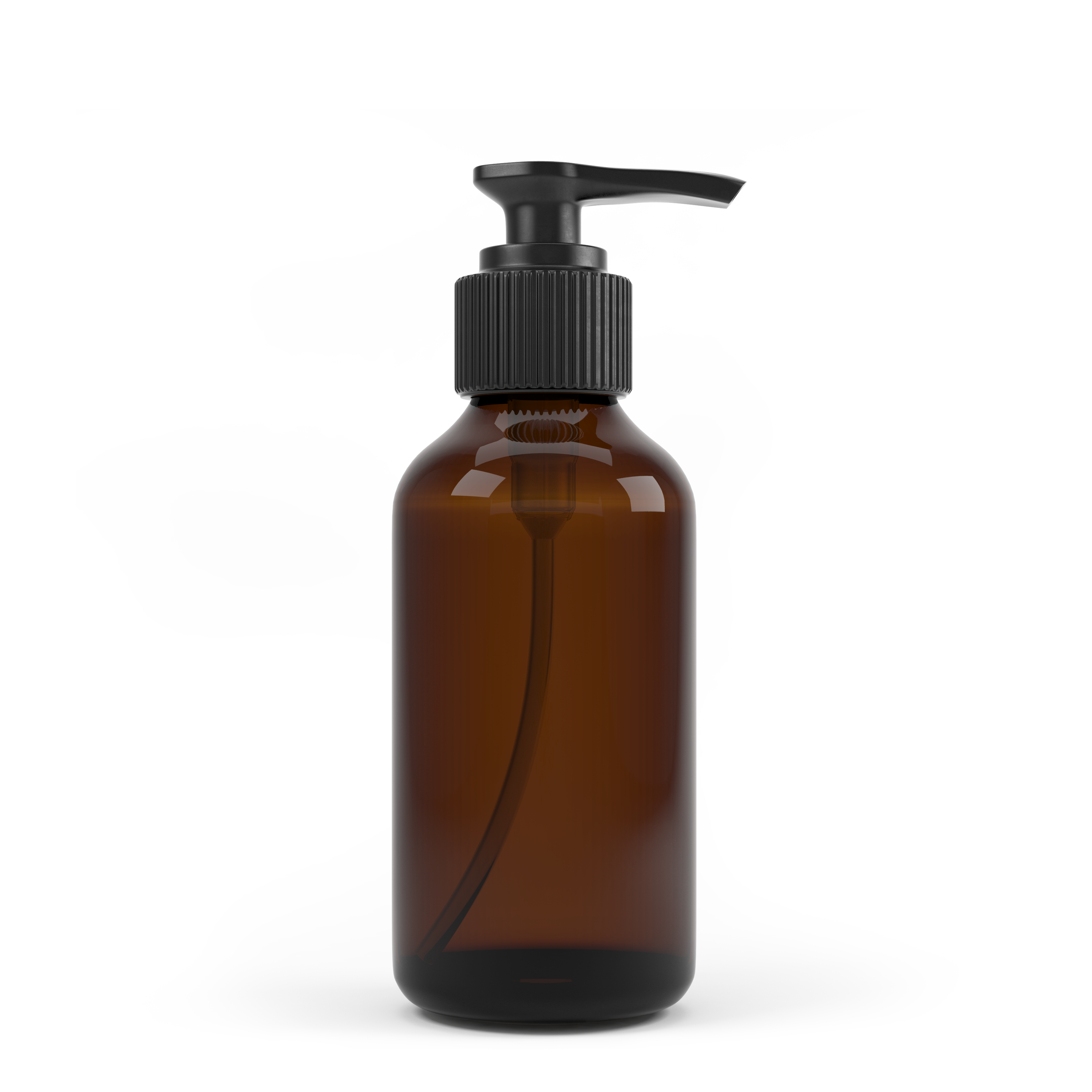Matrix Aromatherapy - Wholesale Essential Oil Holder - 4oz Amber Glass Bottle w/Lotion pump2