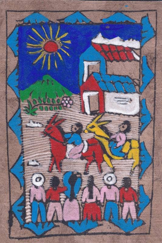 Costello International - Wholesale Schilderen/Tekenen - Amate Bark Paintings Geschikt voor inlijsten7