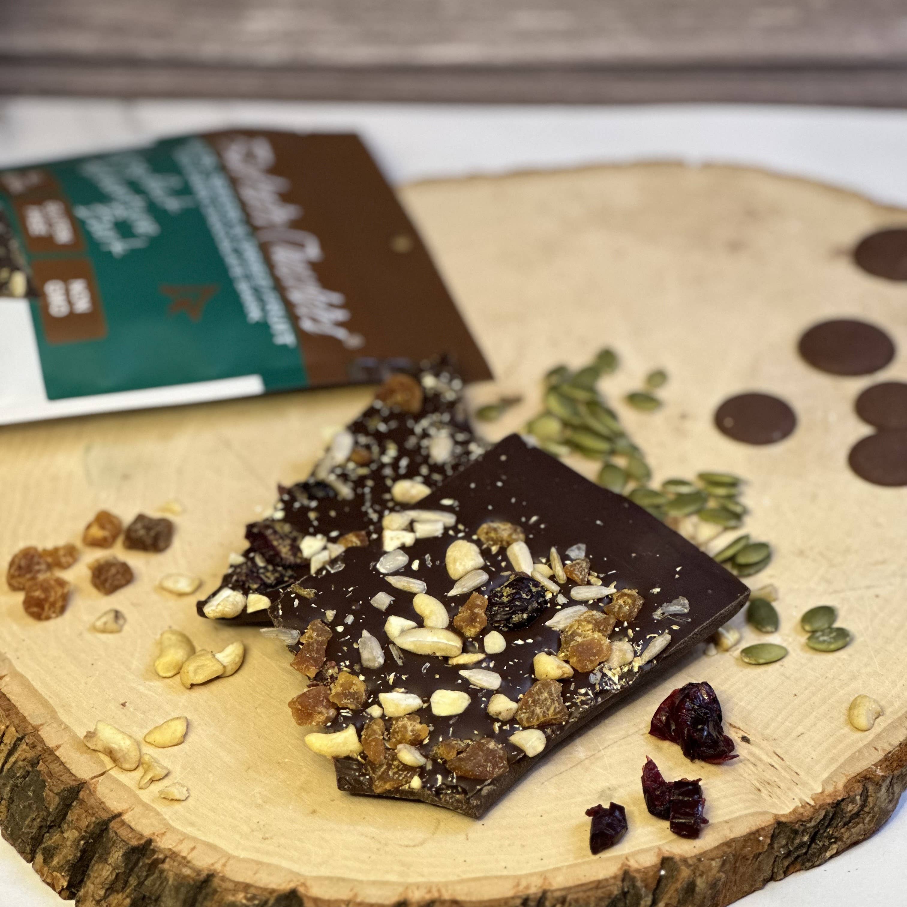Barkeater Chocolates - Wholesale Chocolate Bar - Adirondack Adventure Bark with Nuts & Fruit2