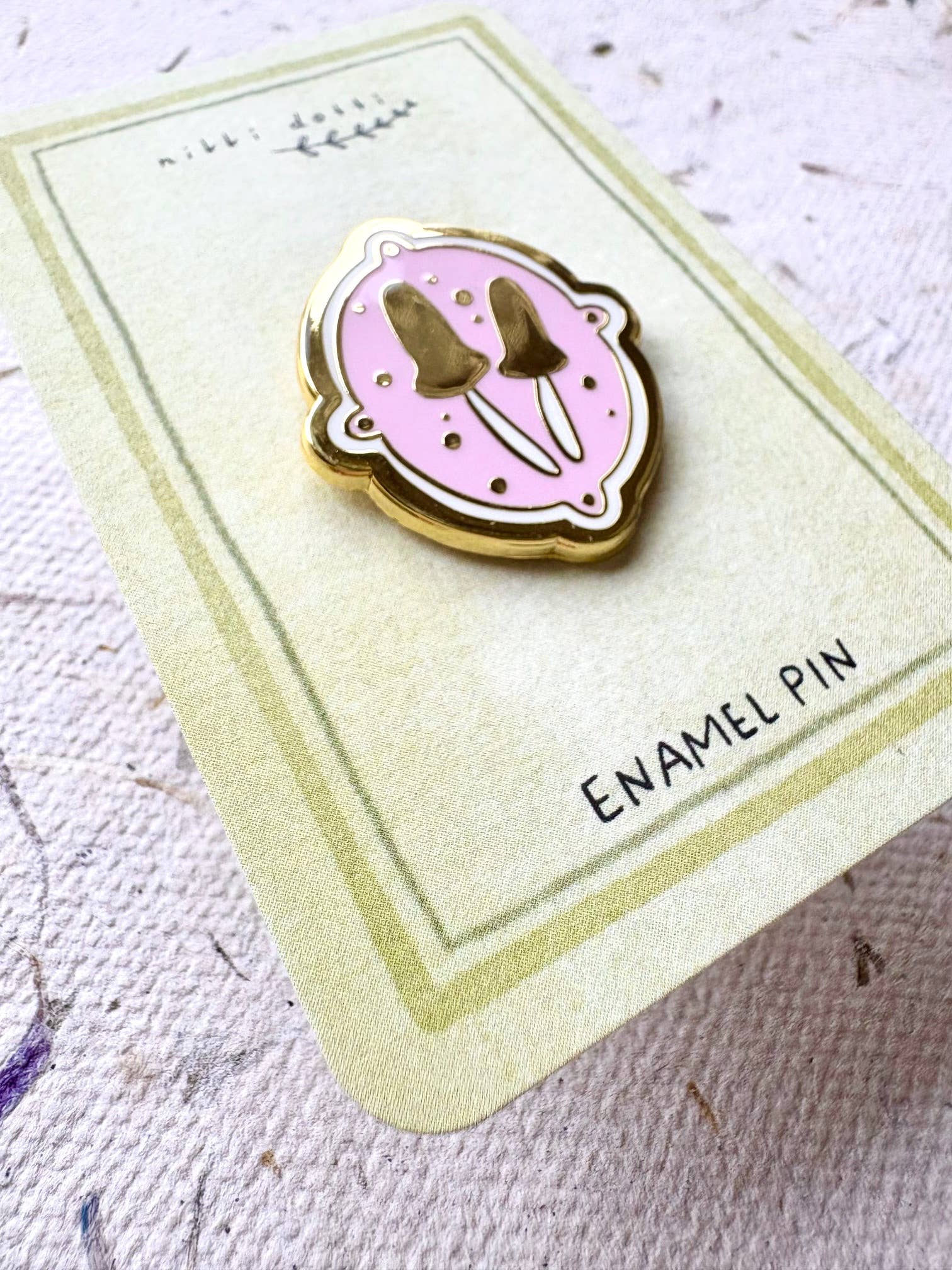 Nikki Dotti - Wholesale Lapel Pin/Button - Enamel pin - Mushrooms2