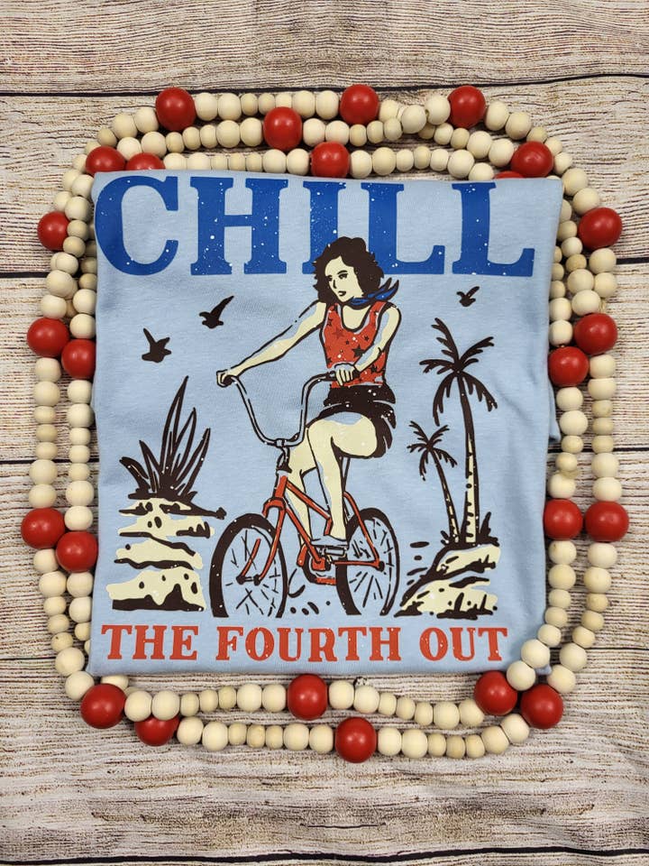 T-shirt Chill the Fourth Out pour la vente par Wanderlust Designs Wholesale