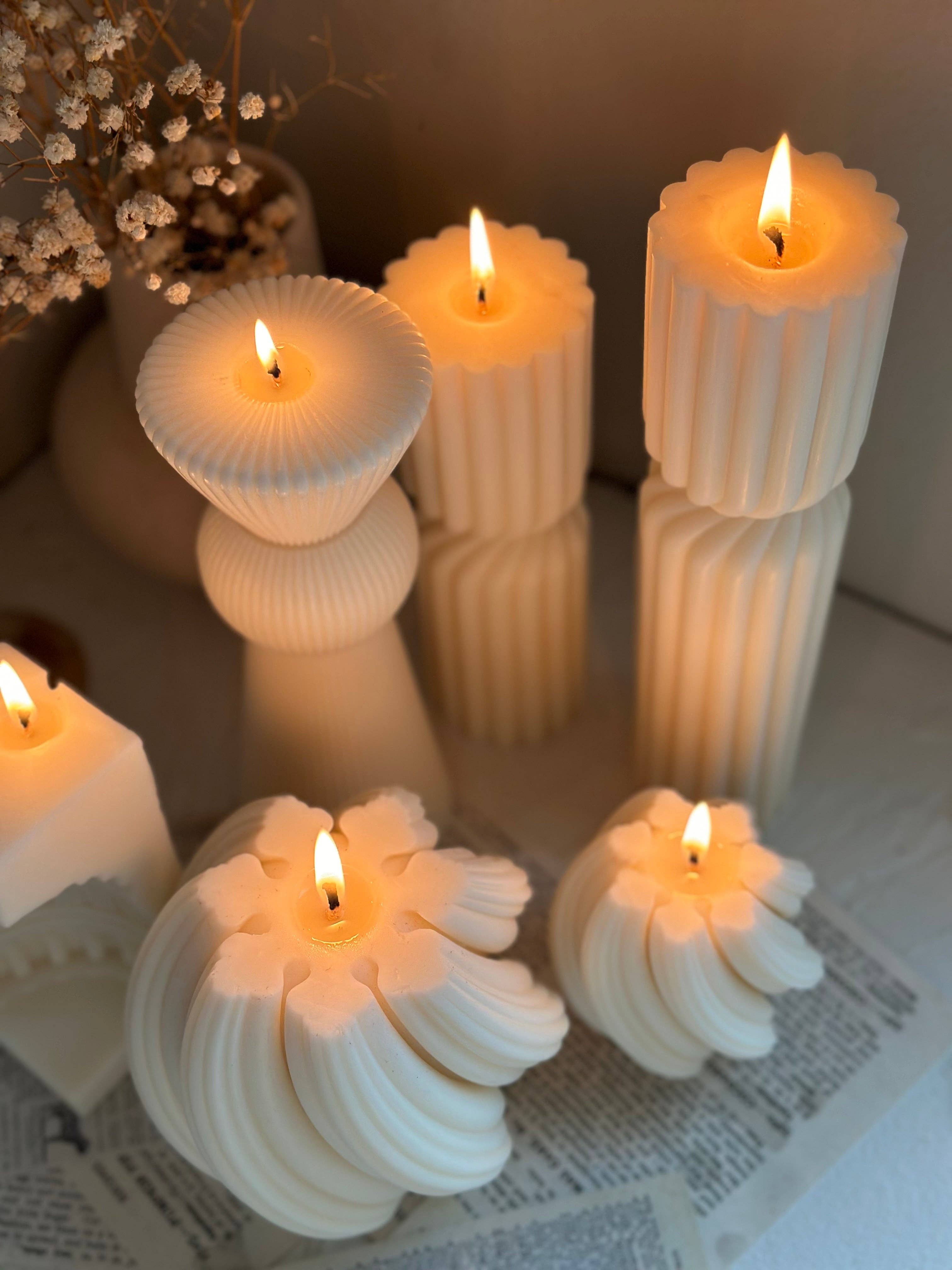 LA AROMA CANDLE CO. – Engroshandel Gavelys – Twisted Ribbed Candle2