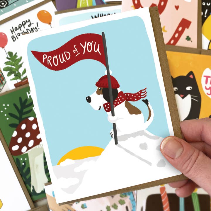 Kat French Design – wholesale Congratulations card – Proud of You Dog - Congratulations Card1