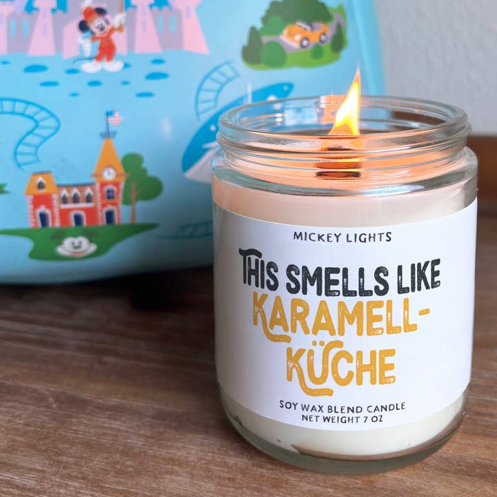 Theme Park Candles - Wholesale Jar/Filled Candle - Karamell-Kuche | 7 oz Soy Blend Candle1