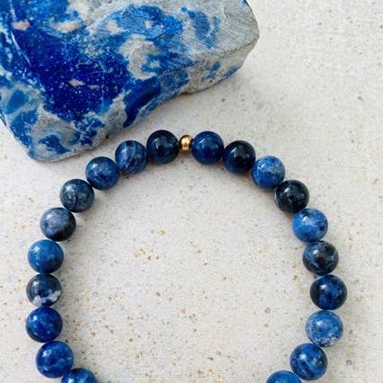 Natursten Armbånd til Mænd - Blå for engroshandel hos Lexi Jewelry