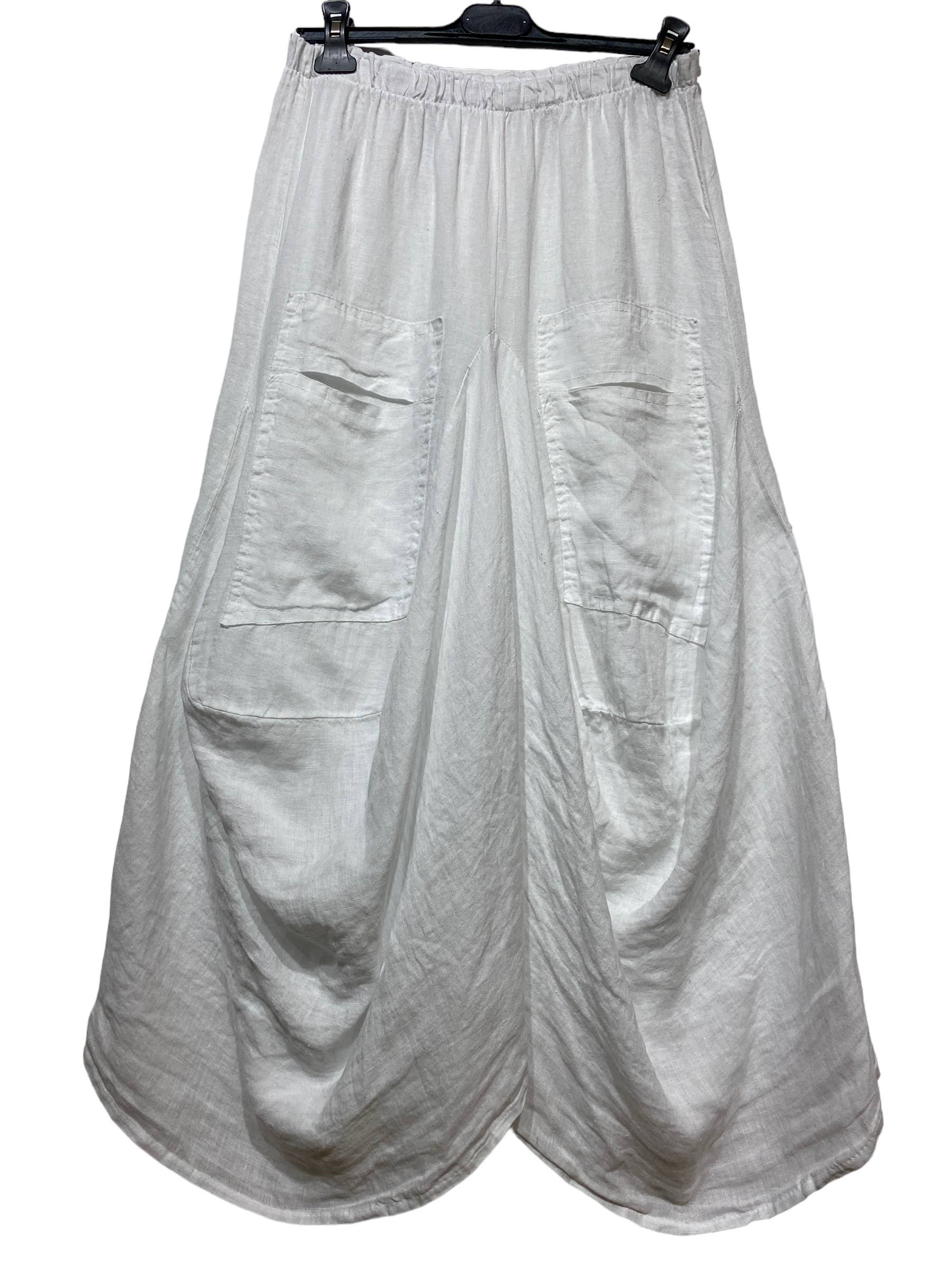 LINEN & COTTON HOUSE - Wholesale Jumpsuit - Women's - LINEN SAROUEL SKIRT WITH POCKETS 9917 663332
