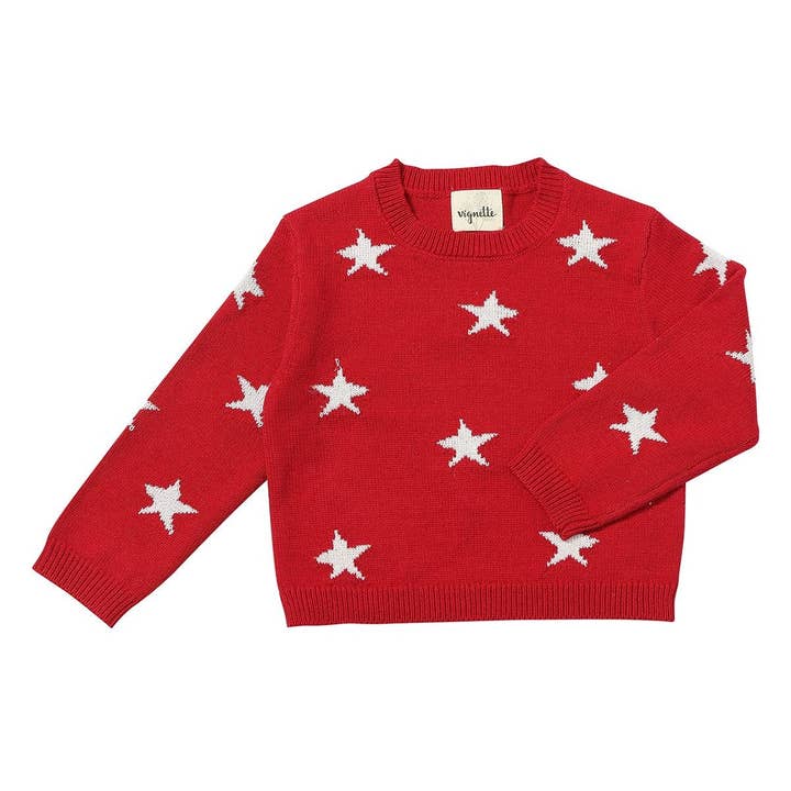 Maglione Robyn in Stella Rossa per la vendita all'ingrosso da parte di Vignette
