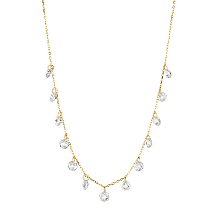 Collar colgante de cuarzo y cristal para venta al por mayor de Elyssa Bass Designs