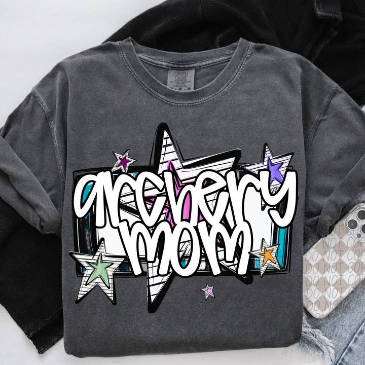 5134 - Bågskyttemamma med stjärna *DTF för wholesale av It's Transfer Time