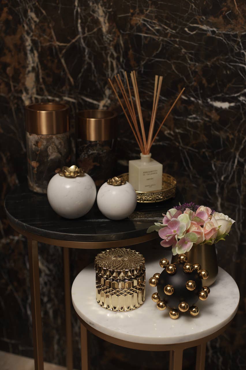 PIETRA DI CASA - Wholesale Decorative Jar - PAIPU Marble Jar | Black and Gold | Handmade6