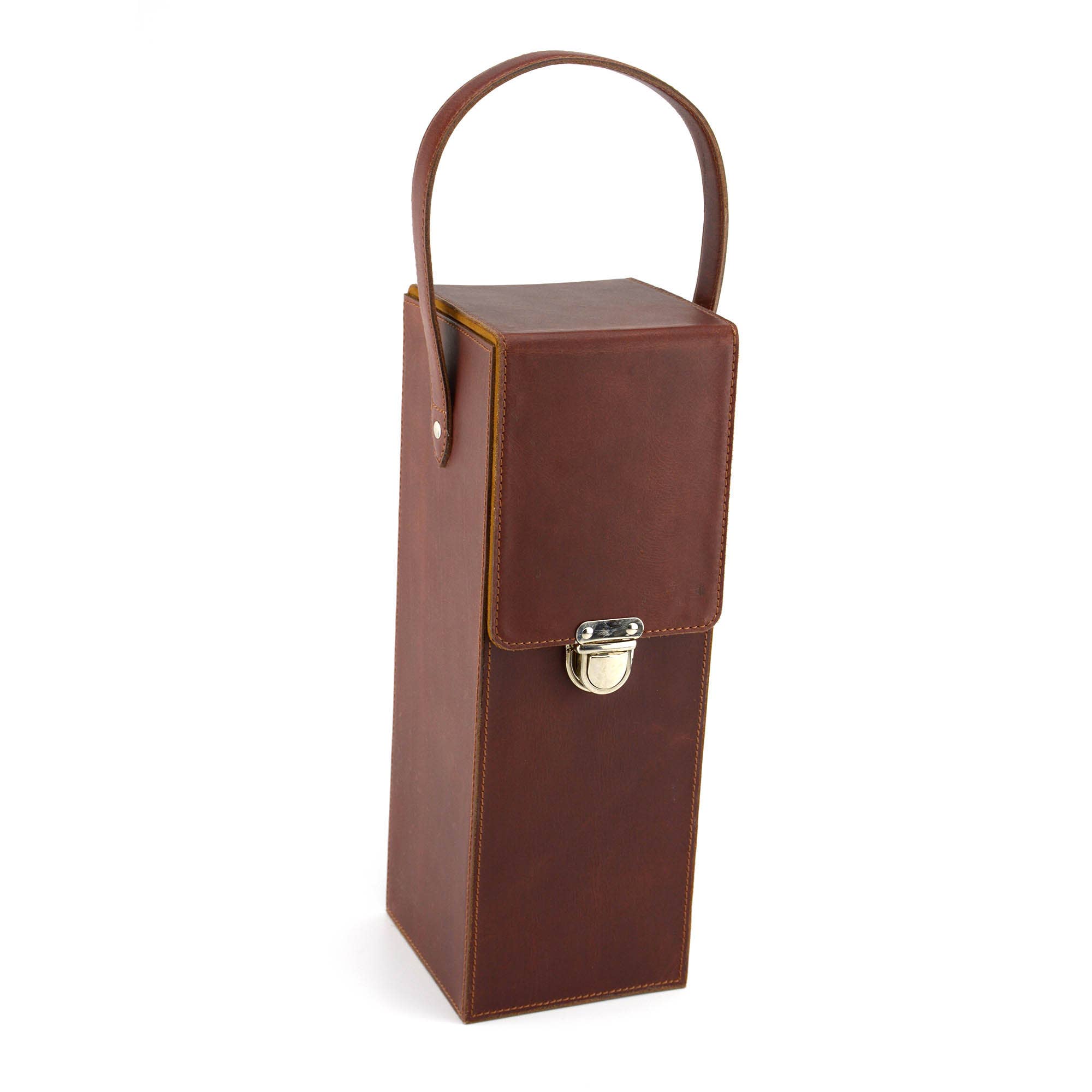 Exclusive Art Inc - Wholesale Wine Tote - Wine Bottle Carrying Case / Holder made from buff leather4