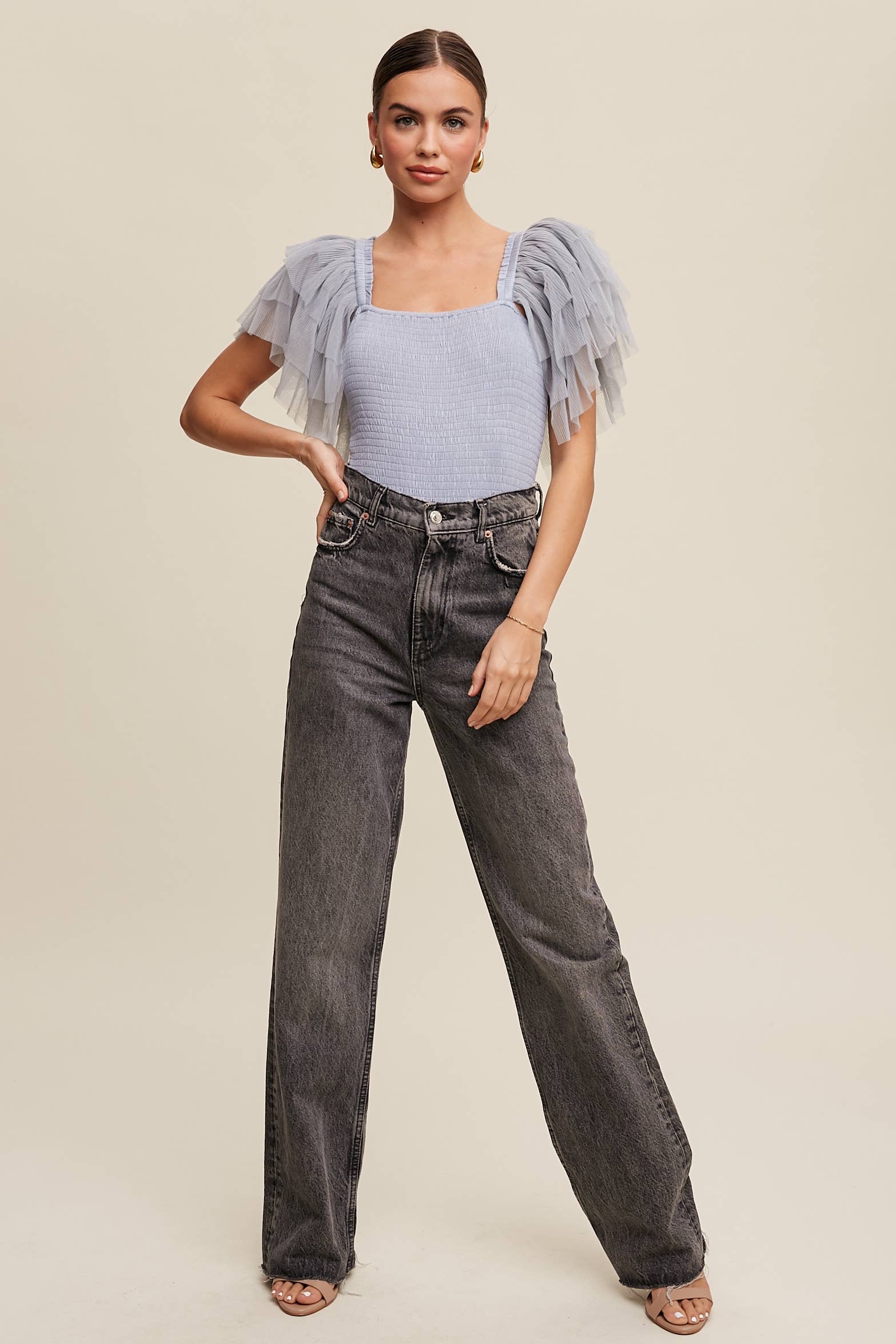 Listicle – Bodysuit - Mulher por atacado – Body Elegância Plissada43