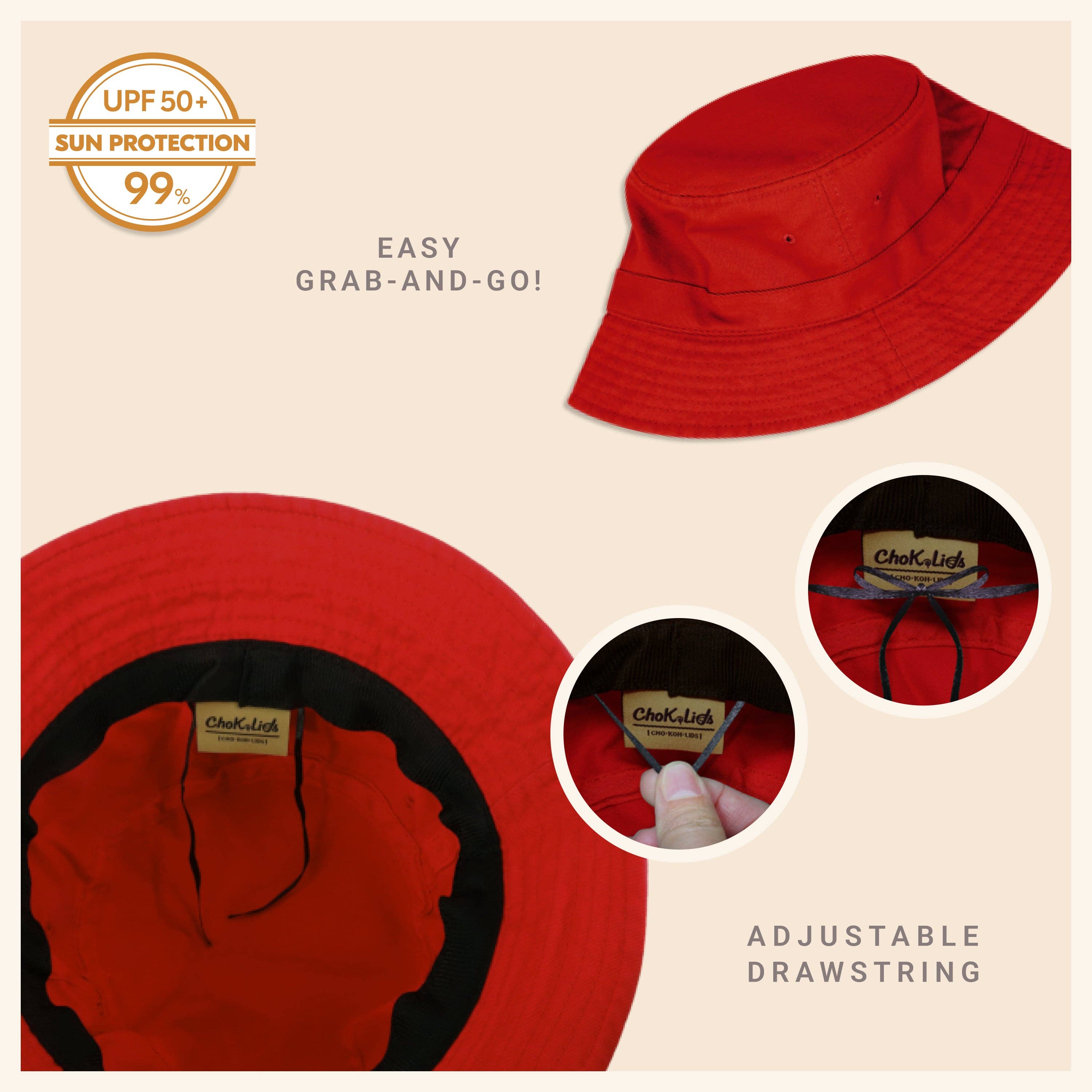 ChoKoLids – Engroshandel Bucket hat - Dame – CHOK.LIDS lærred spand hat65