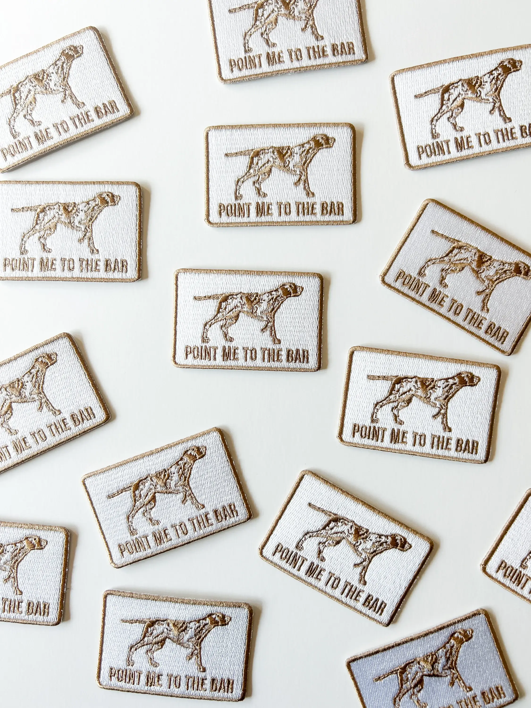 Field Trip Threads - Wholesale Patch - Brown & White Pointer Dog Embroidered Iron-On Patch1