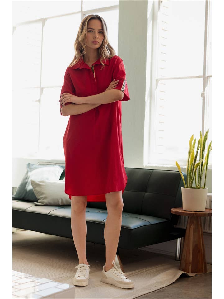 Joh Apparel - Wholesale Dress - Women's - Wendi Woven Tunic Dress