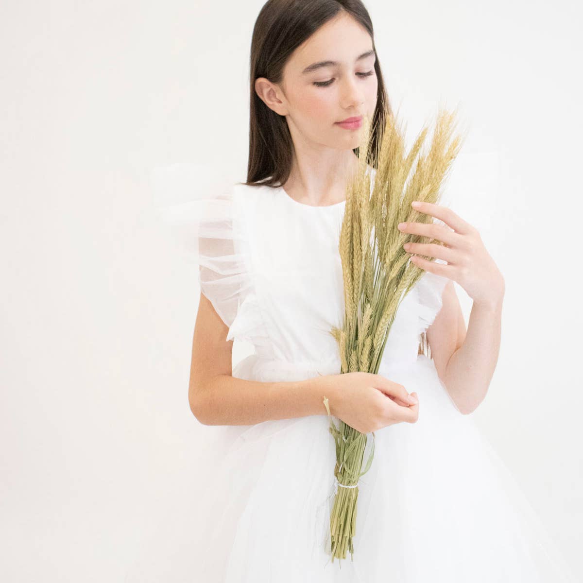 Yuko B - Wholesale Dress - Kids - CLARA girl's dress - White3