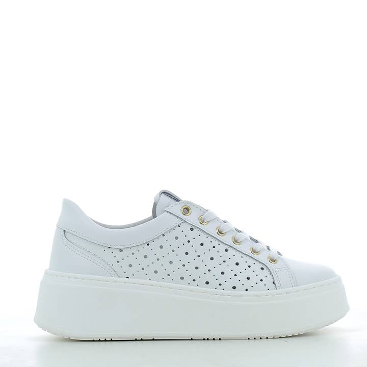 Hodea Sneakers Erika echtes Leder Weiß für den Großhandel von HODEA