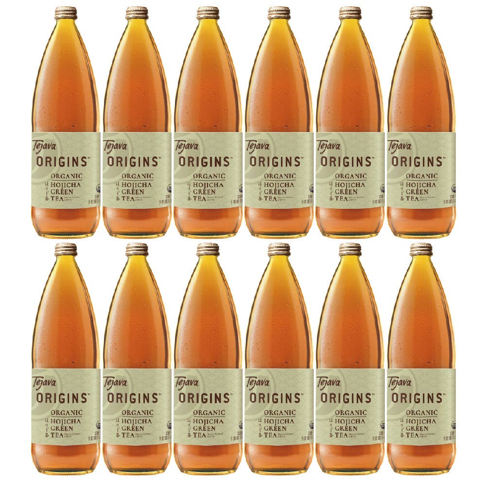 Crystal Geyser Water Company - Wholesale Iced Tea - Tejava Origins Hojicha Green Tea - 1 Liter 12pk Glass Bottle5