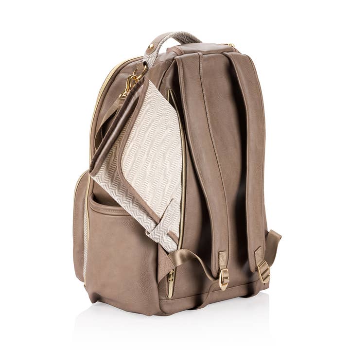 Itzy Ritzy - Wholesale Diaper Bag - Baby - Vanilla Latte Boss Plus™ Backpack Diaper Bag